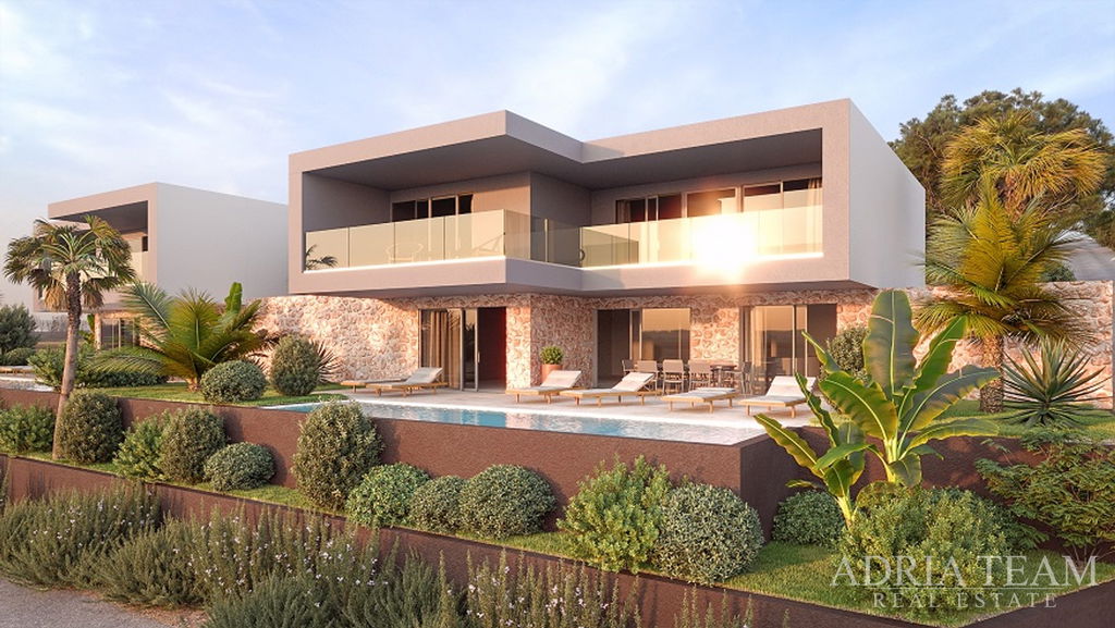 VILA S BAZÉNOM A VÝHĽADOM NA MORE - STARA NOVALJA