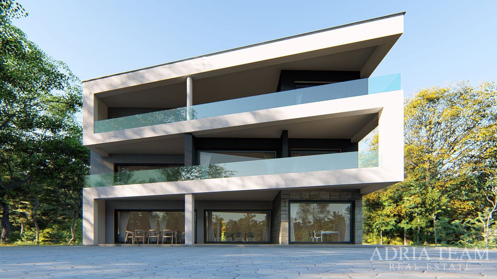 LUXUSNÝ APARTMÁN V PRVOM RADE PRI MORI – JUŽNÁ STRANA OSTROVA VIR