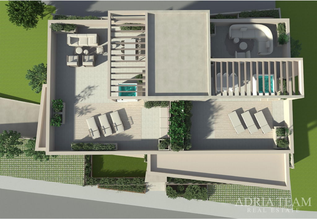 PENTHOUSE S10 SO STREŠNÝMI TERASAMI V BYTOVOM DOMOVE, NOVOSTAVBA - VITRENJAK, ZADAR