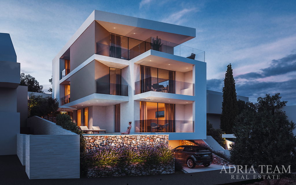 APARTMÁN S1 VO VILE NA KOPCI, VÝHĽAD NA MORE - ROGOZNICA