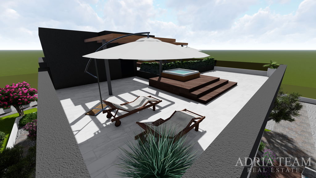 LUXUSNÝ APARTMÁN V BYTOVOM DOME, 70m OD MORA - PRIVLAKA, ZADAR