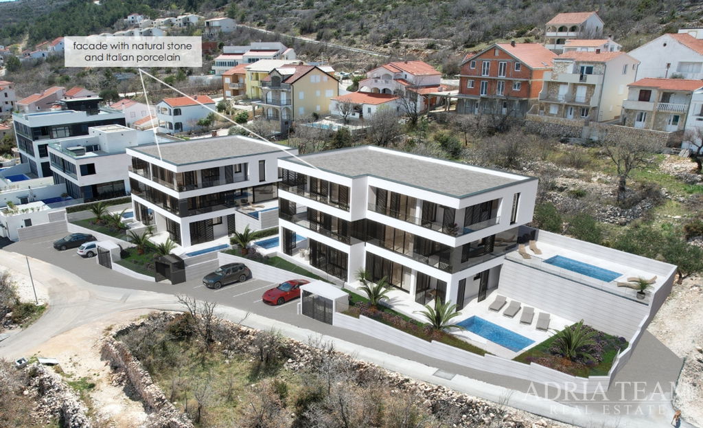 APARTMÁN S VÝHĽADOM NA MORE A HORY - VINJERAC