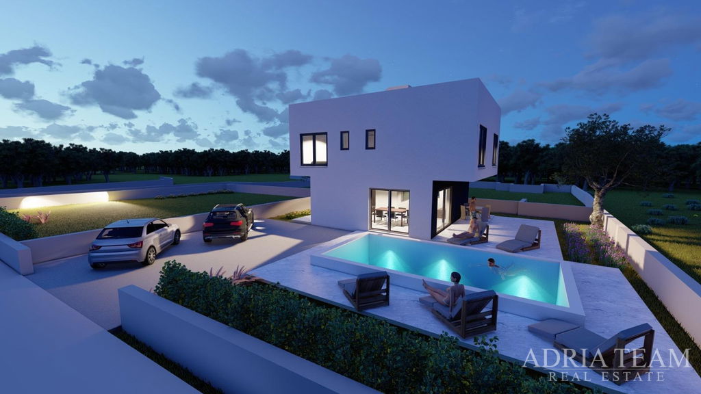 MODERNÝ DOM S BAZÉNOM - VIR