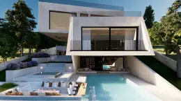 LUXUSNÁ JEDINEČNÁ VILA S BAZÉNOM A OTVORENÝM VÝHĽADOM NA MORE – STARIGRAD PAKLENICA nehnuteľnosť na predaj