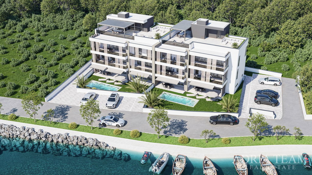 NÁDHERNÝ APARTMÁN, NOVOSTAVBA, PRVÝ RAD PRI MORI – ZATON