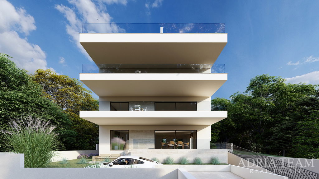 APARTMÁN S1 VZDIALENÝ 120m OD MORA, VÝHĽAD NA MORE, NOVOSTAVBA - DIKLO, ZADAR