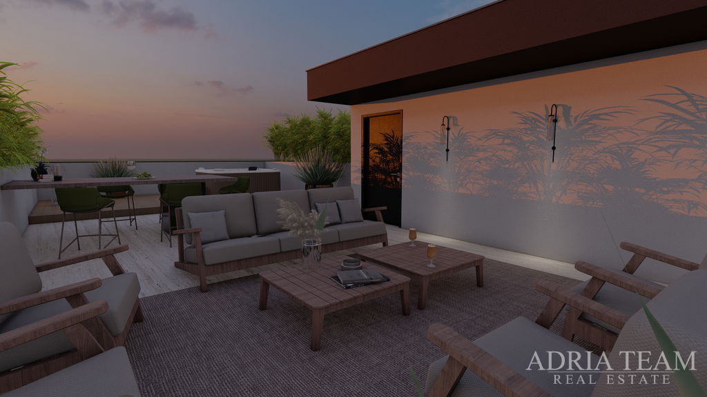 APARTMÁN S5, VZDIALENÝ 300m OD PLÁŽE, NOVOSTAVBA, VÝHĽAD NA MORE - PRIVLAKA