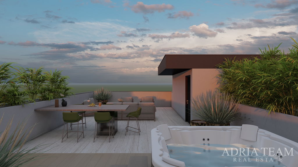 APARTMÁN S5, VZDIALENÝ 300m OD PLÁŽE, NOVOSTAVBA, VÝHĽAD NA MORE - PRIVLAKA