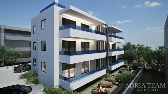 TROJIZBOVÝ APARTMÁN S VÝHĽADOM NA MORE, 200m OD MORA – SUKOŠAN, ZADAR nehnuteľnosť na predaj