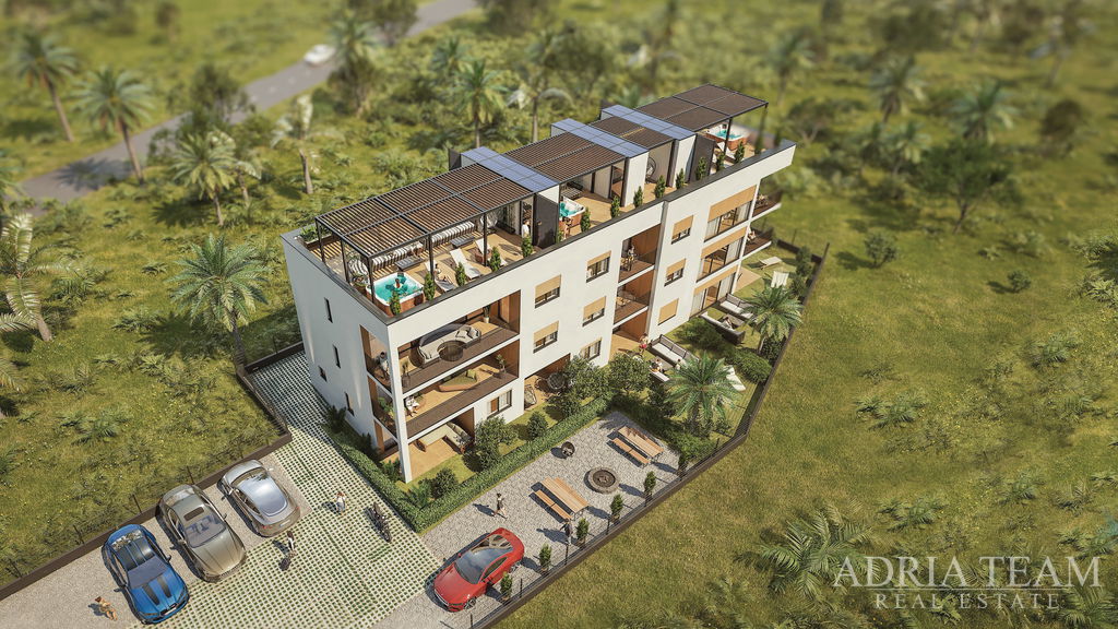 NOVOSTAVBA – 3-IZBOVÝ APARTMÁN S TERASOU A 2 PARKOVACÍMI MIESTAMI – NIN, ZADAR