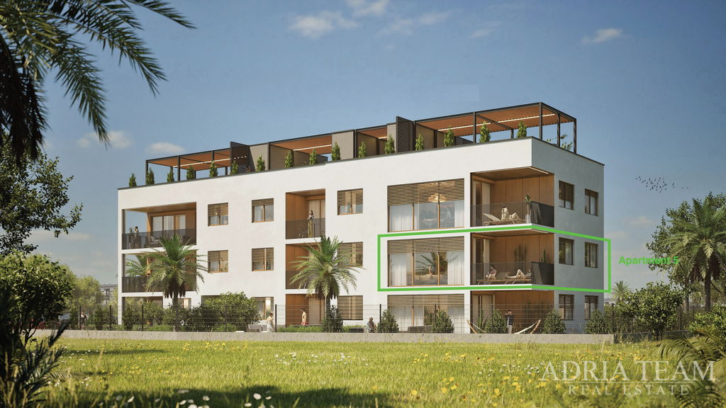 NOVOSTAVBA – 3-IZBOVÝ APARTMÁN S TERASOU A 2 PARKOVACÍMI MIESTAMI – NIN, ZADAR