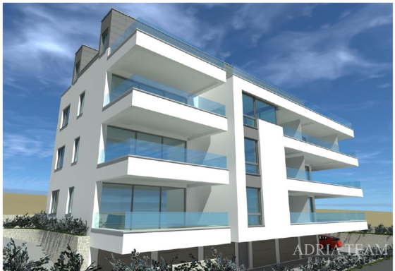 LUXUSNÁ NOVOSTAVBA – DVOJPODLAŽNÝ APARTMÁN SO STREŠNOU TERASOU A GARÁŽOU – POVLJANA, PAG nehnuteľnosť na predaj