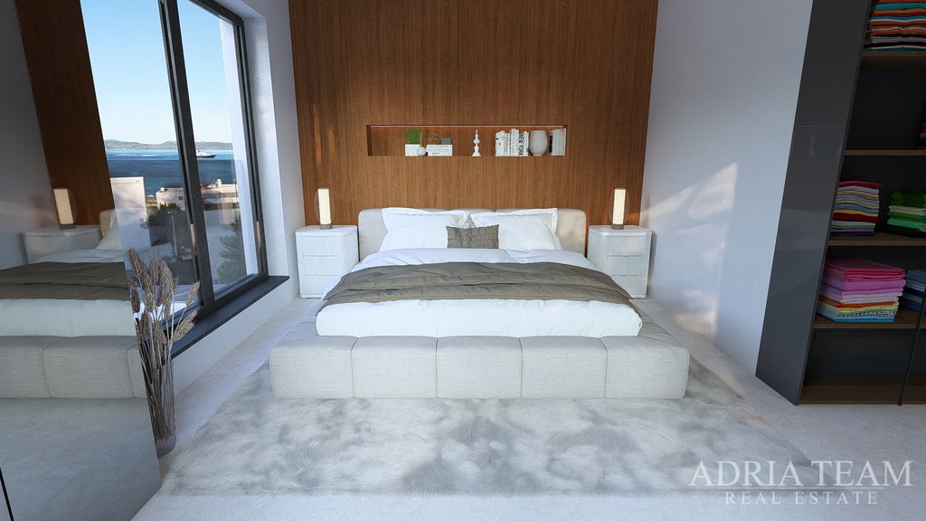 APARTMÁN S2 VZDIALENÝ 120m OD MORA, VÝHĽAD NA MORE, NOVOSTAVBA - DIKLO, ZADAR