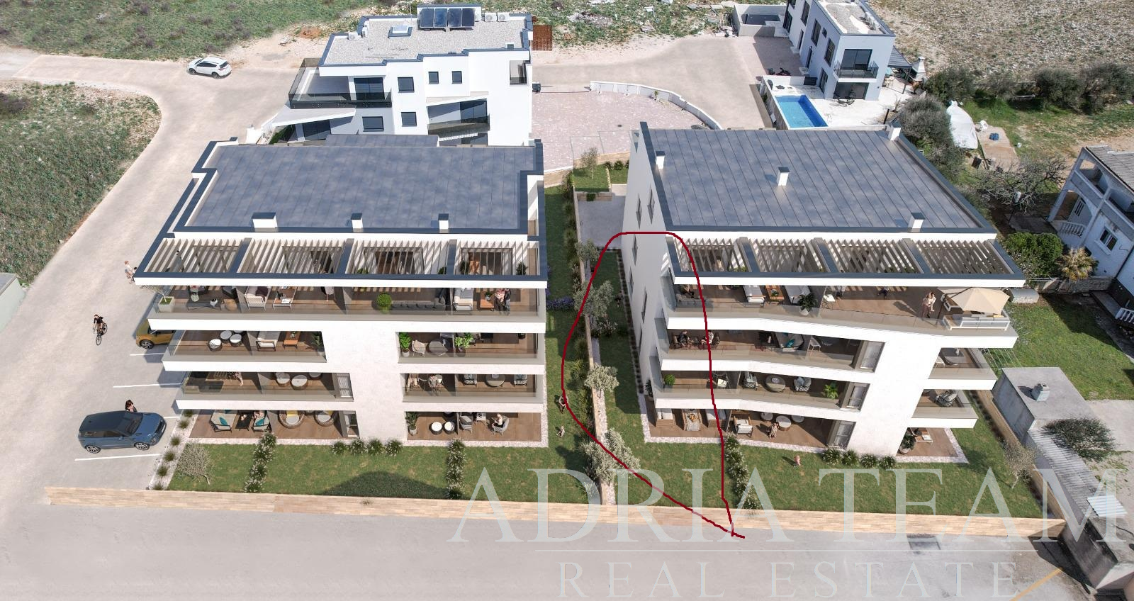 MODERNÁ NOVOSTAVBA 300m OD MORA – POVLJANA, PAG