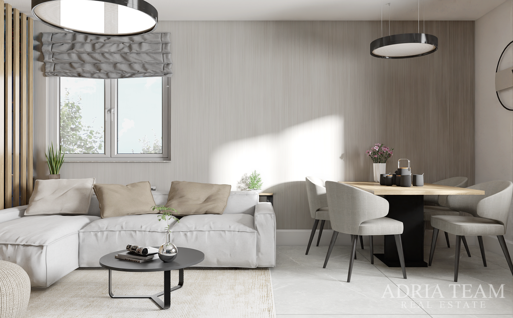 LUXUSNÝ BYT SO STREŠNOU TERASOU – NOVOSTAVBA – 1. POSCHODIE – OSTROV VIR