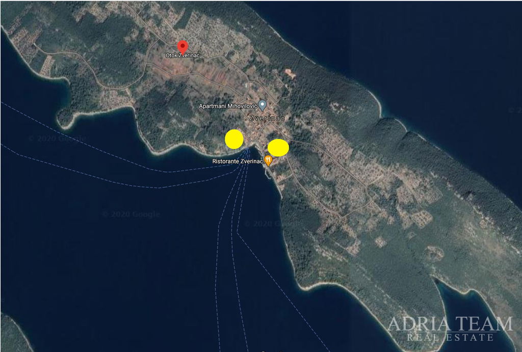 STAVEBNÝ POZEMOK 449m2, 50m OD MORA - NA OSTROVE ZVERINAC V BLÍZKOSTI ZADARU