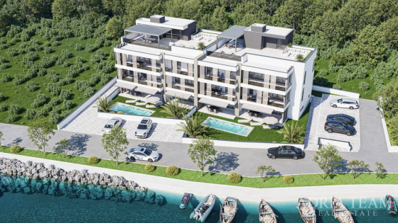 NÁDHERNÝ APARTMÁN, NOVOSTAVBA, PRVÝ RAD PRI MORI – ZATON, NIN nehnuteľnosť na predaj