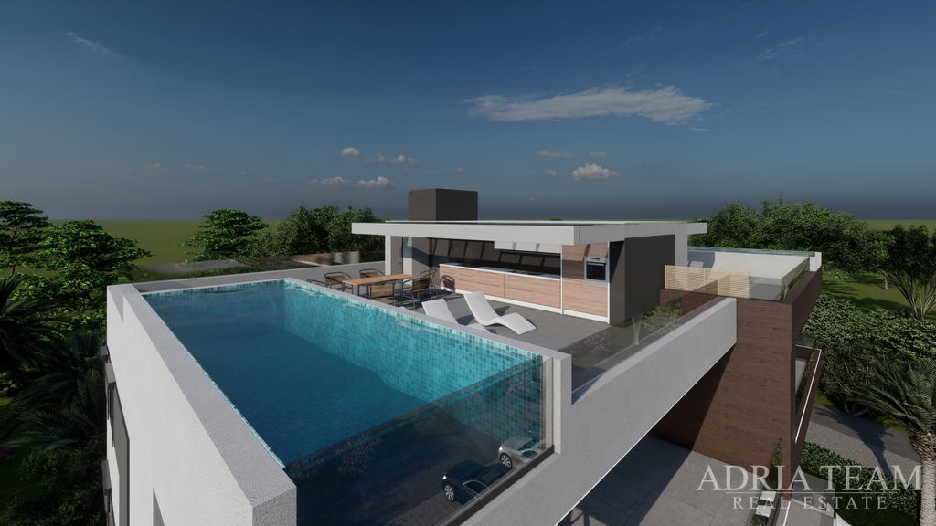 APARTMÁN V NOVOSTAVBE, 20m OD MORA - ZATON,NIN