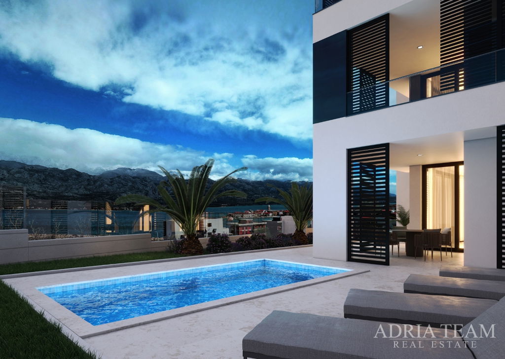 APARTMÁN E2 S VÝHĽADOM NA MORE A HORY - VINJERAC