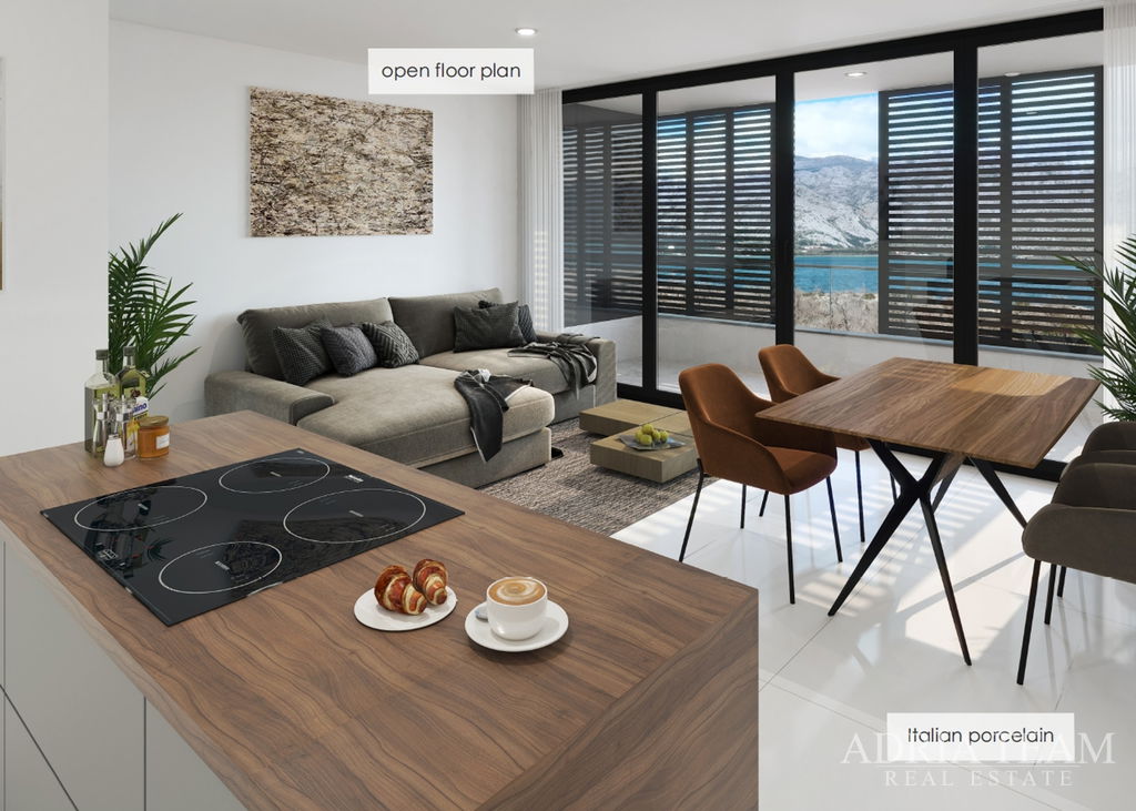 APARTMÁN E5 S VÝHĽADOM NA MORE A HORY - VINJERAC