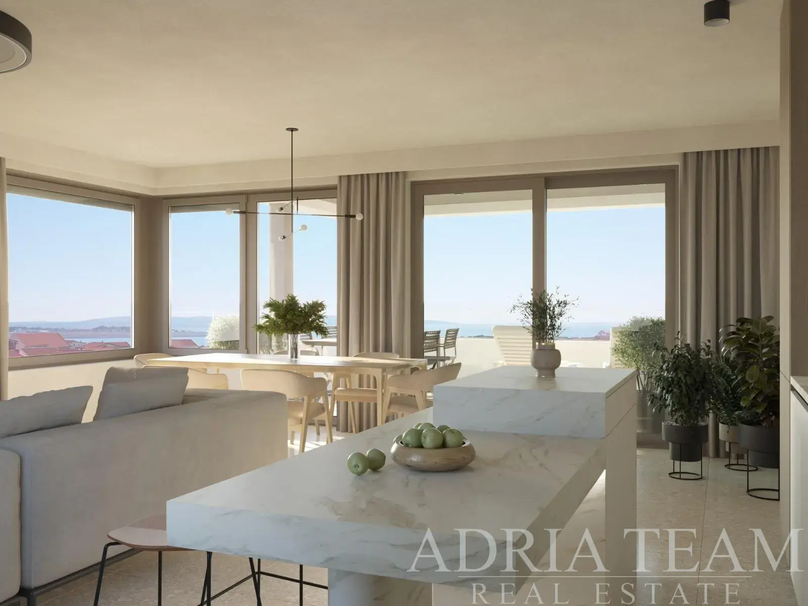 PENTHOUSE S NÁDHERNÝM VÝHĽADOM NA MORE – POVLJANA, PAG