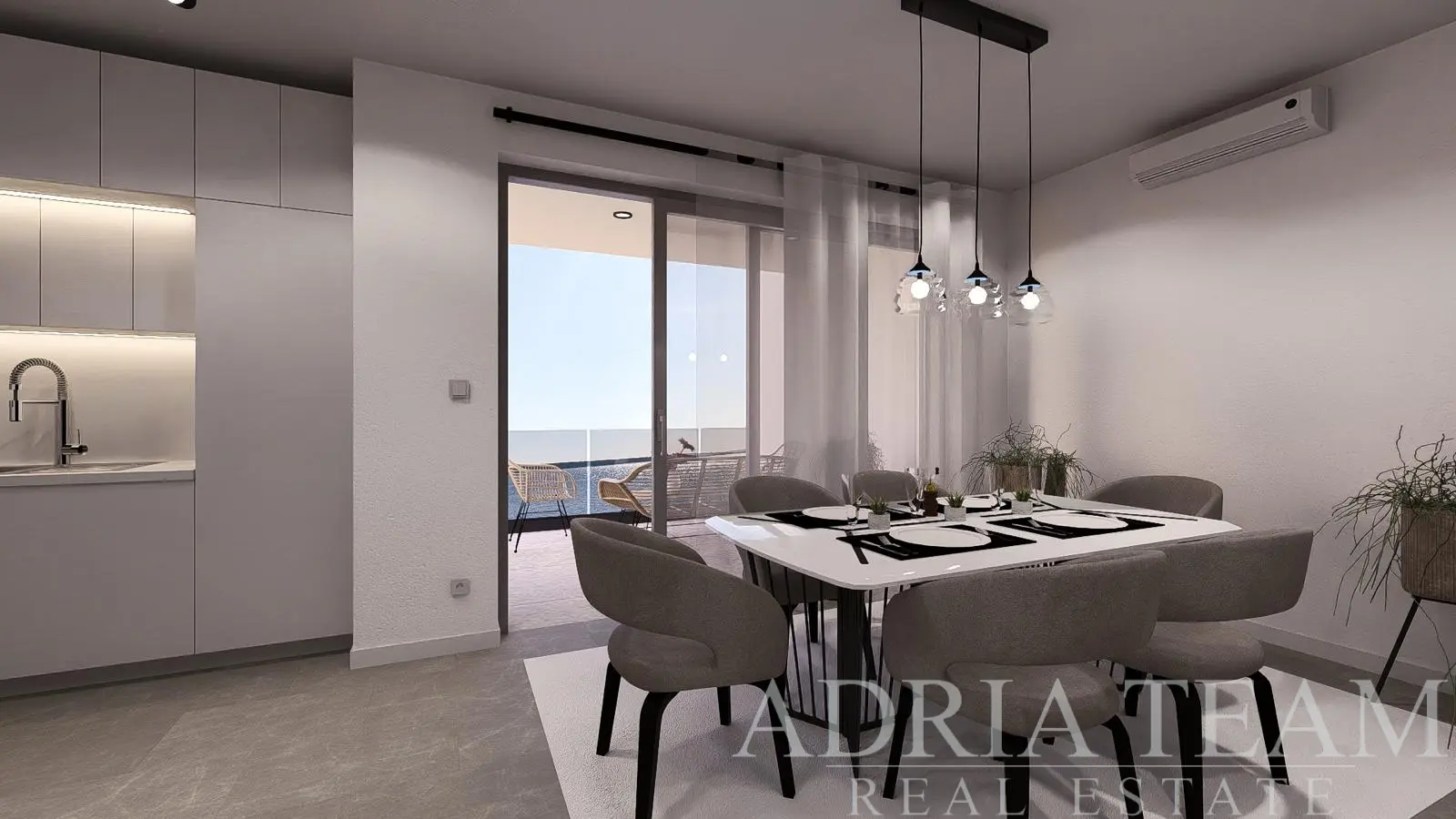 PRIESTRANNÝ PENTHOUSE S DVOMA LODŽIAMI A VIACERÝMI BALKÓNMI – MANDRE, PAG