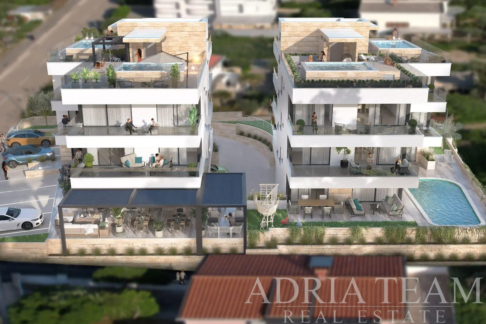 DVOJIZBOVÝ APARTMÁN V NOVOSTAVBE S VÝŤAHOM, 60 m OD MORA – POVLJANA, PAG